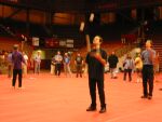 Ben battles Matt Hall and Chris LaReau in the 5-ball endurance competition.