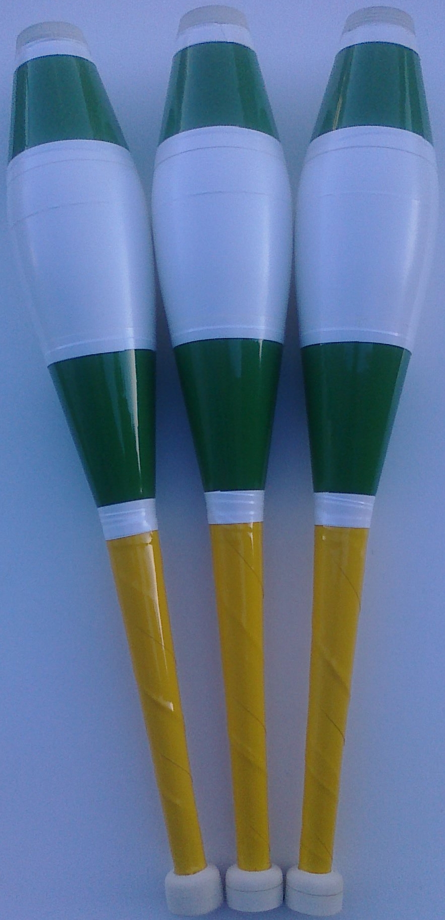 Juggling Clubs Decorated Soft Handled, MultiPiece Decorated